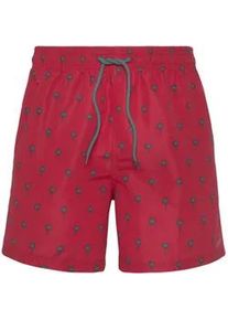 Badeshorts s.Oliver Gr. M, N-Gr, bunt (hummer, petrol) Herren Badehosen mit Palmen-Design