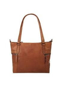 SPIKES & SPARROW Shopper SPIKES & SPARROW Gr. B/H/T: 38cm x 27cm x 8cm onesize, braun (cognac) Damen Taschen echt Leder