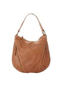 Shopper CLUTY Gr. B/H/T: 33cm x 32cm x 9cm onesize, braun (cognac) Damen Taschen echt Leder, Made in Italy