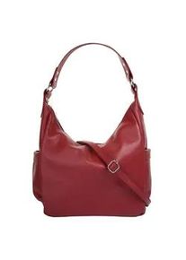 Shopper Samantha Look Gr. B/H/T: 35cm x 25cm x 10cm onesize, rot Damen Taschen echt Leder, Made in Italy