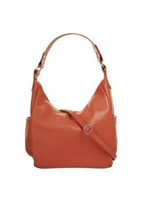 Shopper Samantha Look Gr. B/H/T: 35cm x 25cm x 10cm onesize, orange Damen Taschen echt Leder, Made in Italy