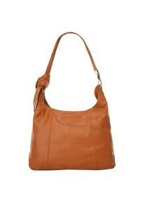 Shopper CLUTY Gr. B/H/T: 39cm x 26cm x 11cm onesize, braun (cognac) Damen Taschen echt Leder, Made in Italy