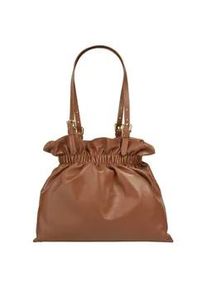 Shopper Samantha Look Gr. B/H/T: 25cm x 25cm x 10cm onesize, braun (cognac) Damen Taschen echt Leder, Made in Italy