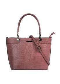 Henkeltasche CLUTY Gr. B/H/T: 30cm x 22cm x 10cm onesize, rosa (alt-rosa) Damen Taschen echt Leder, Made in Italy