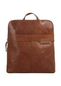 SPIKES & SPARROW Cityrucksack SPIKES & SPARROW, Damen, Gr. B/H/T: 29cm x 25cm x 8cm, onesize, braun (cognac), Leder, Rindsleder, Rucks&auml;cke Cityrucksack, echt Leder