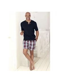 H.I.S. Shorty H.I.S Gr. 52/54 (L), bunt (marine-bordeaux) Herren Homewear-Sets mit Webshorts