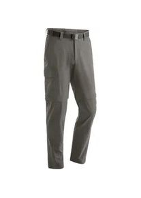 Funktionshose Maier Sports "Torid slim zip" Gr. 50, Normalgrößen, braun (schlamm) Herren Hosen Wanderhose, zipp-off Outdoor-Hose, 4 Taschen, Slim Fit