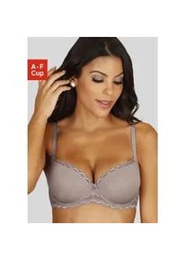 Schalen-BH Lascana "Evita" Gr. 70, Cup B, beige (sand) Damen BHs mit feiner Spitzenborte, Dessous