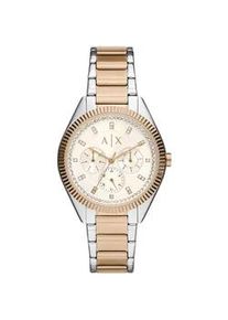 Giorgio Armani Multifunktionsuhr ARMANI EXCHANGE Armbanduhren silberfarben (silberfarben, roségoldfarben) Damen Quarzuhr, Armbanduhr, Damenuhr, analog, Edelstahlarmbanduhr