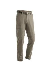 Funktionshose Maier Sports "Torid slim zip" Gr. 52, Normalgrößen, beige (dunkelbeige) Herren Hosen Wanderhose, zipp-off Outdoor-Hose, 4 Taschen, Slim Fit