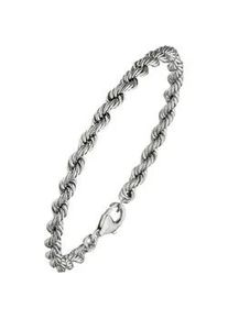 Armband Jobo Armbänder Gr. Silber 925 (Sterlingsilber), silberfarben (silber 925) Damen Kordelarmband 925 Silber massiv 21 cm