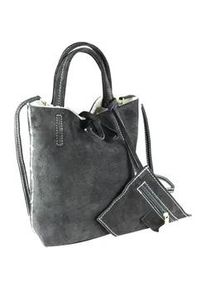 Umhängetasche Collezione Alessandro "Mini Bag" Gr. B/H/T: 23cm x 15cm x 8cm one size, schwarz Damen Taschen aus weichem Wildleder