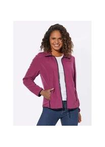 Fleecejacke Casual Looks Gr. 42, lila (erika) Damen Jacken