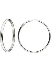 Paar Creolen Jobo Ohrringe Gr. Silber 925 (Sterlingsilber), silberfarben (silber 925) Damen 925 Silber 48 mm