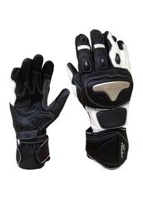 Motorradhandschuhe PROANTI Handschuhe Gr. XXL, schwarz-weiß (weiß, schwarz) Race Pro