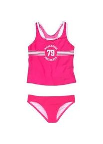 Tankini Kangaroos "Sporty" Gr. 134/140, N-Gr, pink Kinder Bikini-Sets mit sportlichem Frontdruck