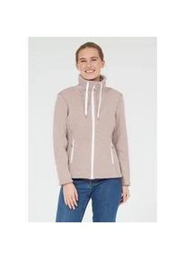 Fleecejacke WEATHER REPORT "FREIDA" Gr. 50, rosa Damen Jacken mit hohem Stehkragen