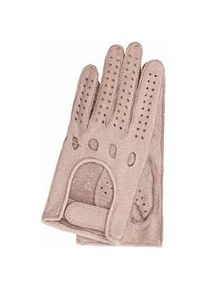 Lederhandschuhe Gretchen "Womens Peccary Driving Gloves" Gr. 7, beige Damen Handschuhe in klassischem Autohandschuh-Design