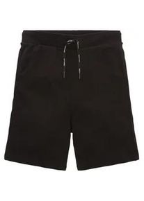 Tom Tailor DENIM Herren Basic Jogger Shorts, schwarz, Uni, Gr. S