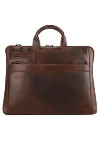 XZONE Laptoptasche X-ZONE Gr. B/H/T: 40cm x 31cm x 6cm onesize, braun (cognac) Damen Taschen echt Leder