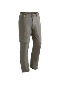 Funktionshose Maier Sports "Tajo" Gr. 56, Normalgrößen, braun (schlamm) Herren Hosen Wanderhose, zipp-off Outdoor-Hose, 4 Taschen, Regular Fit