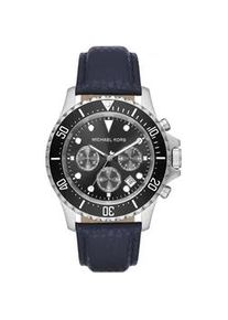 Chronograph Michael Kors "EVEREST, MK9091" Armbanduhren blau (dunkelblau) Herren Quarzuhr, Armbanduhr, Herrenuhr, Stoppfunktion, Lederarmband