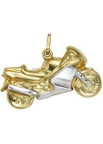 Ketten-Anhänger Jobo "Anhänger Motorrad" Schmuckanhänger Gr. Gelbgold 333, goldfarben (gelbgold 333) Damen 333 Gold bicolor