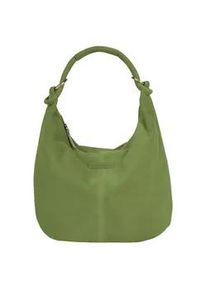 Shopper Bruno Banani, Damen, Gr. B/H/T: 43cm x 33cm x 4cm onesize, gr&uuml;n, Leder, unifarben, Taschen Shopper, echt Leder