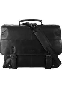 XZONE Aktentasche X-ZONE Gr. B/H/T: 48cm x 35cm x 21cm onesize, schwarz Damen Taschen echt Leder