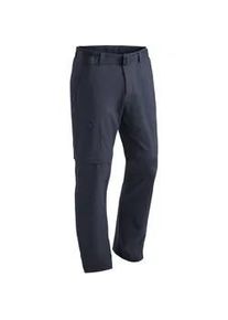 Funktionshose Maier Sports "Tajo" Gr. 54, Normalgrößen, blau (dunkelblau) Herren Hosen Wanderhose, zipp-off Outdoor-Hose, 4 Taschen, Regular Fit