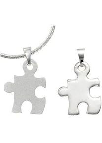 Puzzle-Anhänger Jobo "Partneranhänger" Schmuckanhänger Gr. Silber 925 (Sterlingsilber), silberfarben (silber 925) 925 Silber