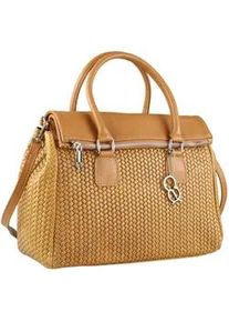 Schultertasche Collezione Alessandro "Elegant" Gr. B/H/T: 32cm x 25cm x 12cm one size, braun Damen Taschen aus echtem Leder