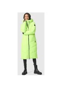 Globo Winterjacke MARIKOO "Nadaree XVI" Gr. S, grün (neon green) Damen Jacken Winterjacken Stepp Mantel mit großer Kapuze