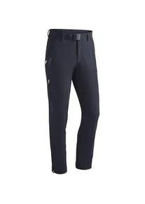 Funktionshose Maier Sports "Naturno slim" Gr. 24, Kurzgrößen, blau (dunkelblau) Herren Hosen Wanderhose, elastische Trekking-Hose, 4 Taschen, Slim Fit