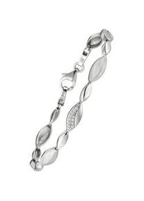 Armband Jobo Armbänder Gr. Silber 925 (Sterlingsilber), silberfarben (silber 925, weiß) Damen 925 Silber mit 36 Zirkonia 19 cm