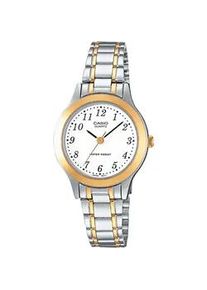 Quarzuhr CASIO TIMELESS COLLECTION Armbanduhren silberfarben (edelstahlfarben, goldfarben) Damen Armbanduhr, Damenuhr, analog