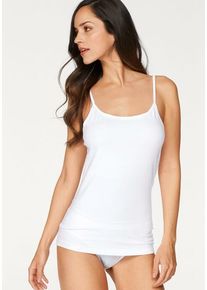 H.I.S. H.I.S Unterhemd weiß Gr. 32/34 für Damen. Mit Rundhals. Körpernah. Nachhaltig.
