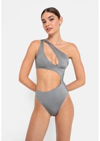 LSCN BY LASCANA Monokini 'Nele' grau Gr. 38 für Damen. Ohne Bügel