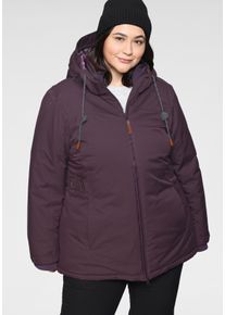 Polarino Große Größen Funktionsjacke Gr. 56 lila für Damen