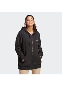 adidas Sportswear Große Größen Kapuzensweatjacke Gr. 52/54 schwarz für Damen