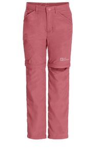 Softshellhose Jack Wolfskin "SAFARI ZIP OFF PANTS K" Gr. 116, N-Gr, pink (soft pink) Kinder Hosen Kinder-Outdoorbekleidung schnelltrocknend