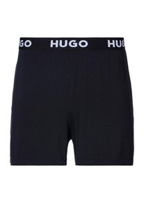 Hugo Schlafshorts UNITE_SHORTS 10247048 01 mit Hugo Logo-Elastiktape am Bund, schwarz