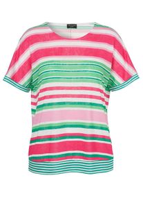 Via Appia Due Große Größen Shirt aus bedrucktem Flammjersey Gr. 50 rot für Damen