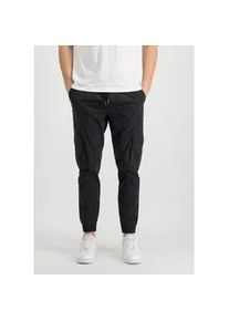 Jogginghose Alpha Industries "Alpha Industries Men - Pants Nylon Cargo Jogger" Gr. M, Normalgrößen, schwarz Herren Hosen