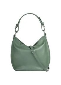 Shopper Samantha Look Gr. B/H/T: 36cm x 30cm x 10cm onesize, grün Damen Taschen echt Leder, Made in Italy