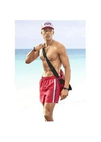 Badeshorts Chiemsee, Herren, Gr. XL (54/56), Lang, rot (rot (langgr&ouml;&szlig;e)), Microfaser, Microfaser, Polyester, kontrastfarbene Details, Badehosen Badeshorts, in 2-L&auml;ngen und mit Markenschriftzug