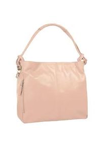 Shopper Samantha Look Gr. B/H/T: 31cm x 25cm x 10cm onesize, rosa Damen Taschen echt Leder, Made in Italy