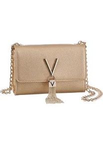 Umh&auml;ngetasche Valentino BAGS "DIVINA", Damen, Gr. B/H/T: 17cm x 11,5cm x 4cm, gold (goldfarben), Lederimitat, Taschen Umh&auml;ngetasche, Handtasche Damen Tasche Damen Schultertasche Kettentasche