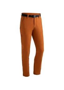 Funktionshose Maier Sports "Naturno slim" Gr. 24, Kurzgrößen, rot (schwedenrot) Herren Hosen Wanderhose, elastische Trekking-Hose, 4 Taschen, Slim Fit