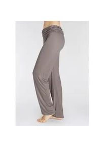 Haremshose Buffalo Gr. 32/34, N-Gr, grau (taupe) Damen Hosen mit gerafftem Umschlagbund